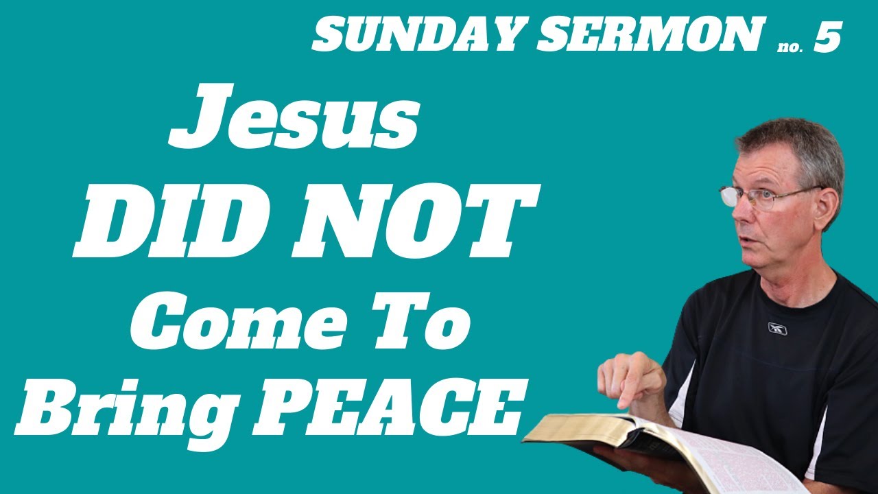 Jesus Didn't Come to Bring Peace Jesus Came to Bring a Sword and Division | Matthew 10: 39 Explained
