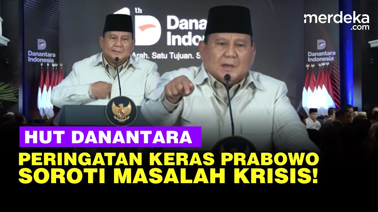 [FULL] Prabowo Peringatkan Keras! HUT Danantara Tajam Soroti Masalah Krisis