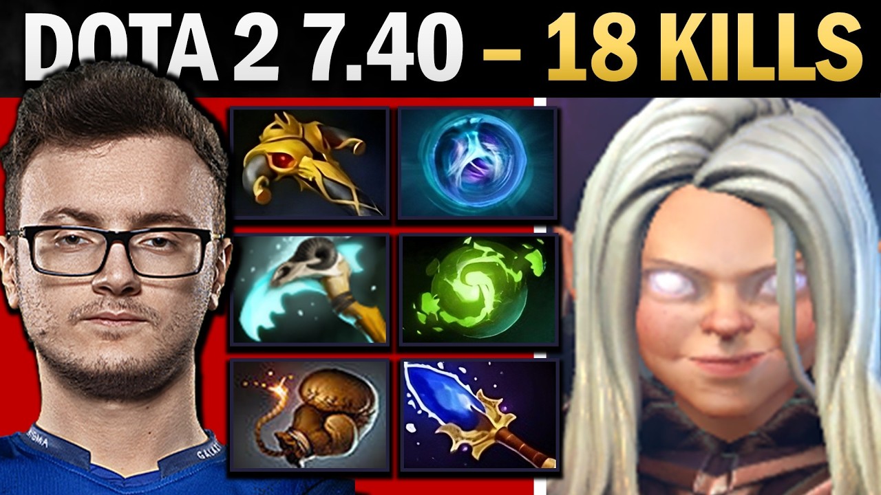 Invoker Pro Mid with 18 Kills and Orb - Dota 7.41
