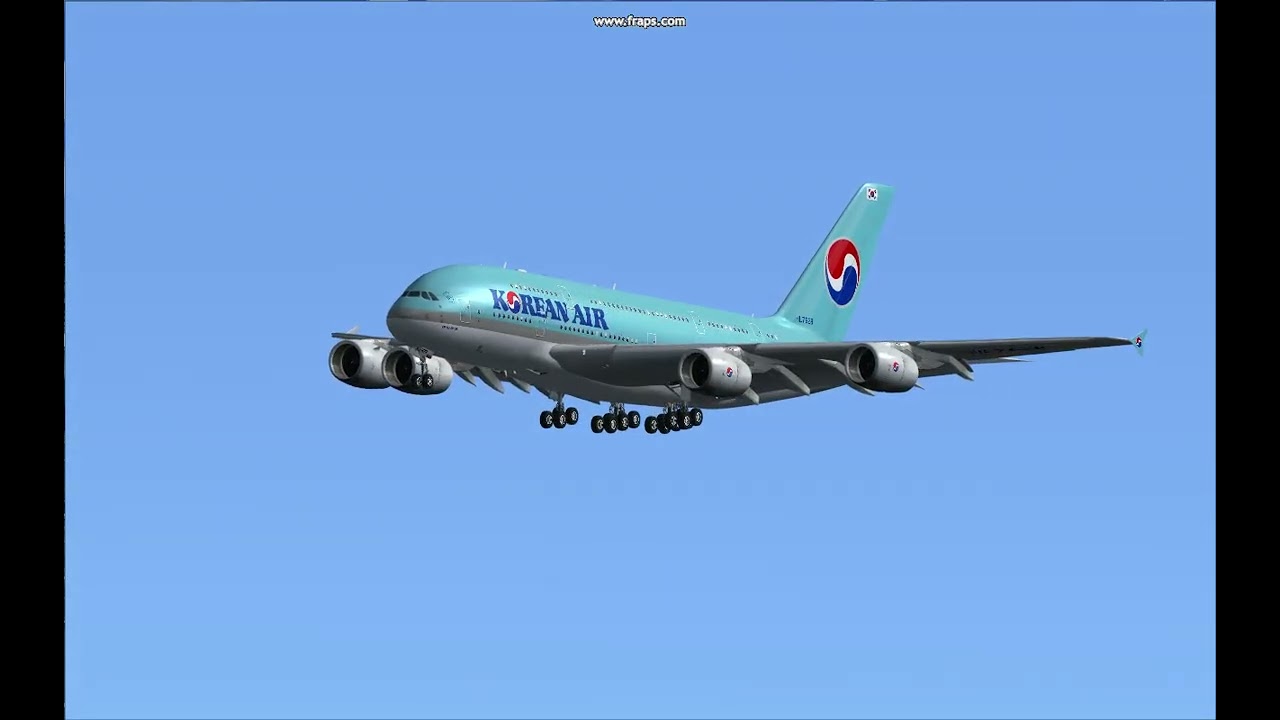 A 380-800 Korean air,RKSI training flight