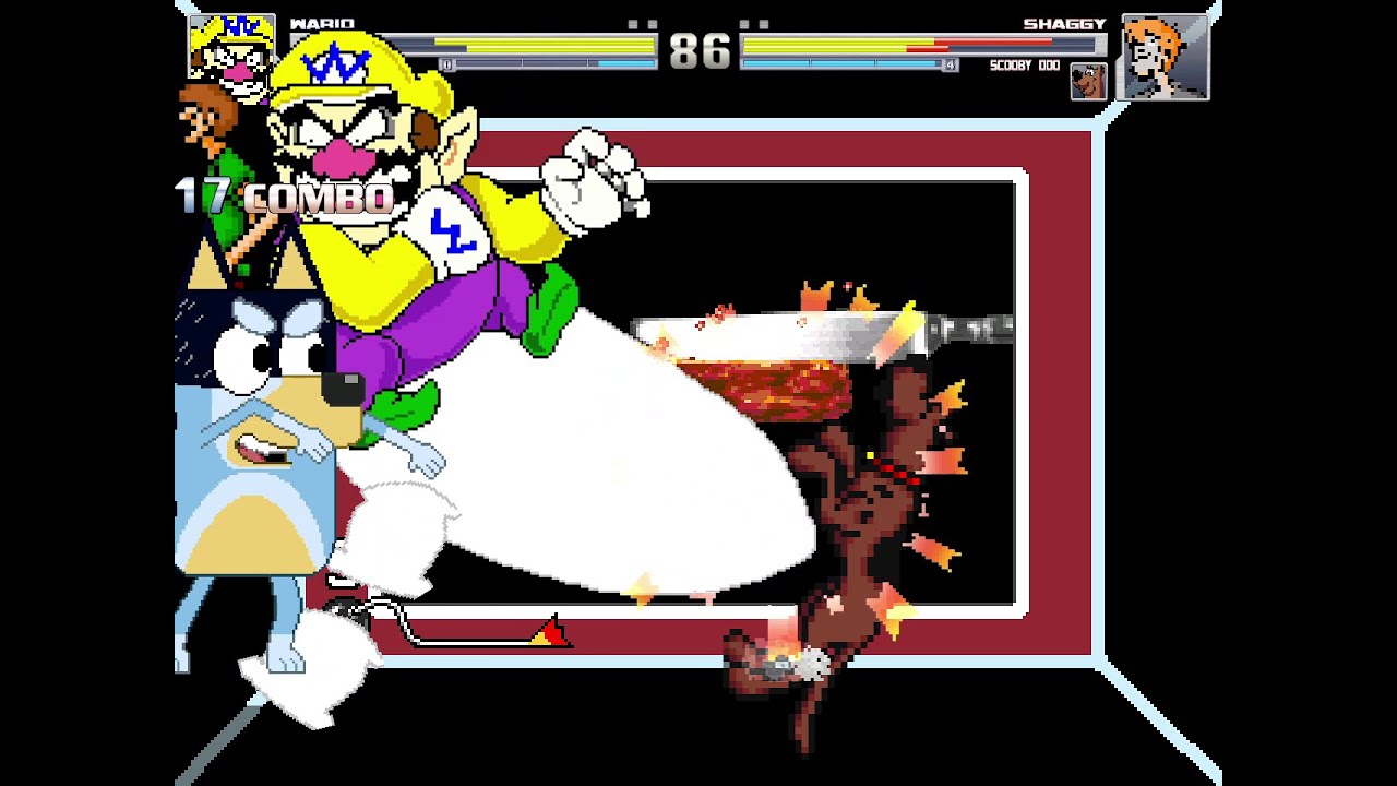 Wario & Bandit vs Shaggy & Scoody Doo