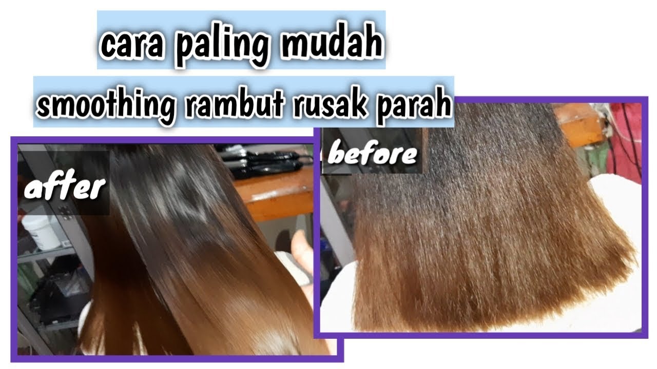 Cara mudah smoothing rambut rusak