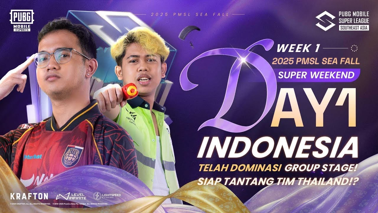[ID] 2025 PMSL SEA Week 1 SuperWeekend D1 | Fall | INDONESIA MENDOMINASI! SIAP TANTANG TIM THAILAND?