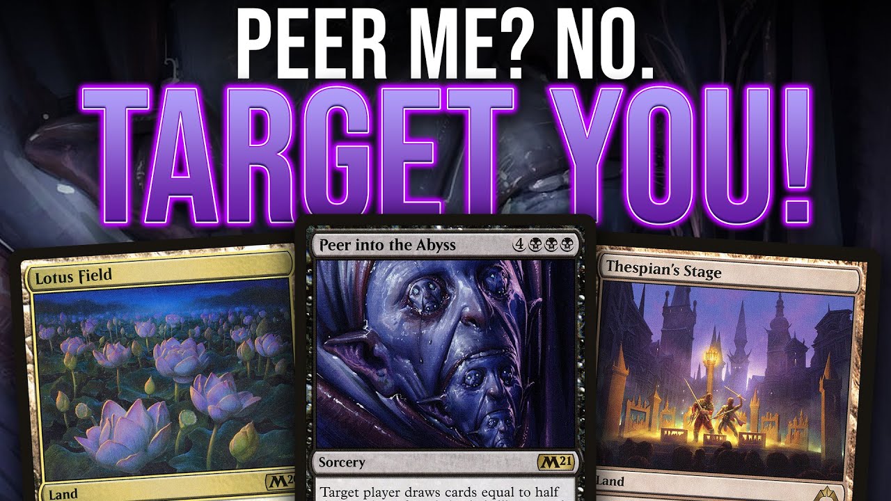 PEER ME? No, Peer into the Abyss YOU! Post-Ban Lotus Field Combo MTG Pioneer | Magic: The Gathering
