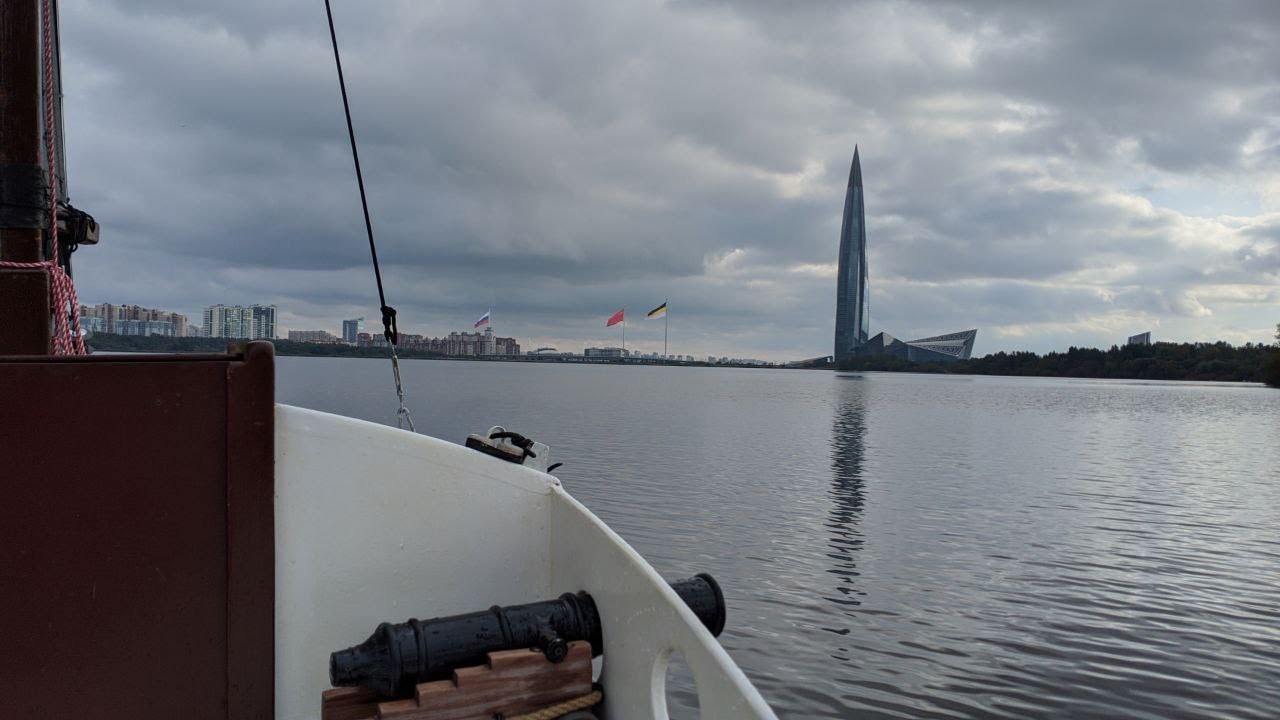 Парусник в Лахтинском разливе (sailing vlog...)