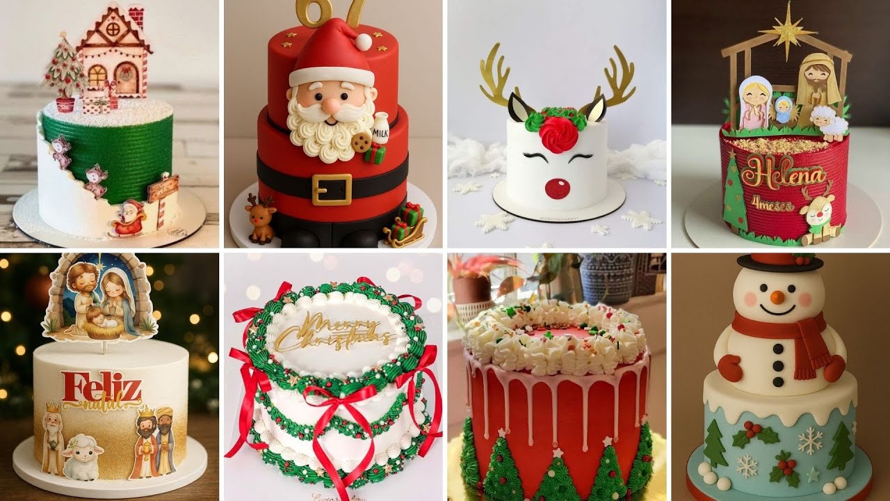 Bolos de Natal 2025 | Ideias e Inspirações #cake
