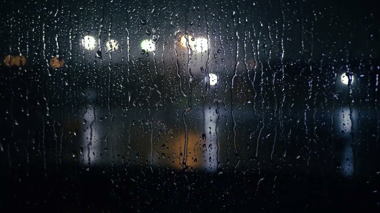 Rain on Window at Night 🌧️ Cozy Sleep & Study Ambience (3 Hours)