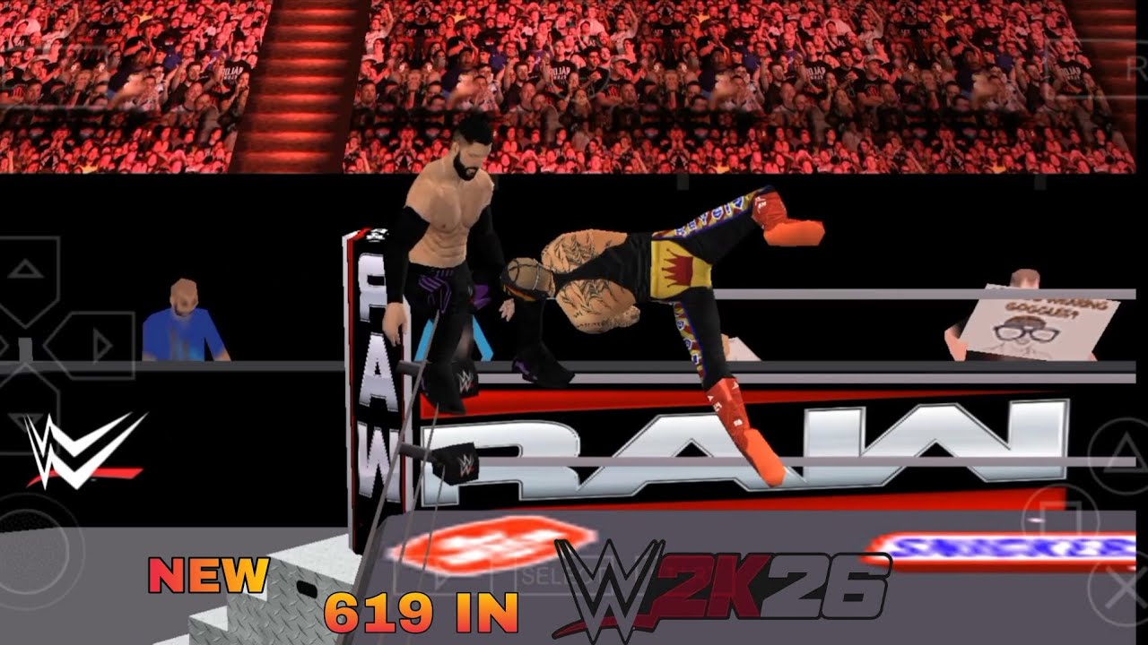 New 619 IN Smackdown! Vs Raw SVR11 PSP WWE 2K26 AIOM #wwe2k26 #aiom #psp 