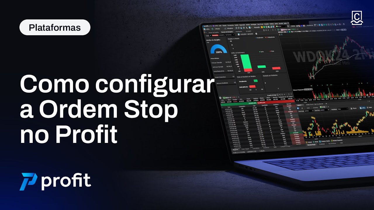 Como configurar a ordem stop loss e stop gain no PROFIT