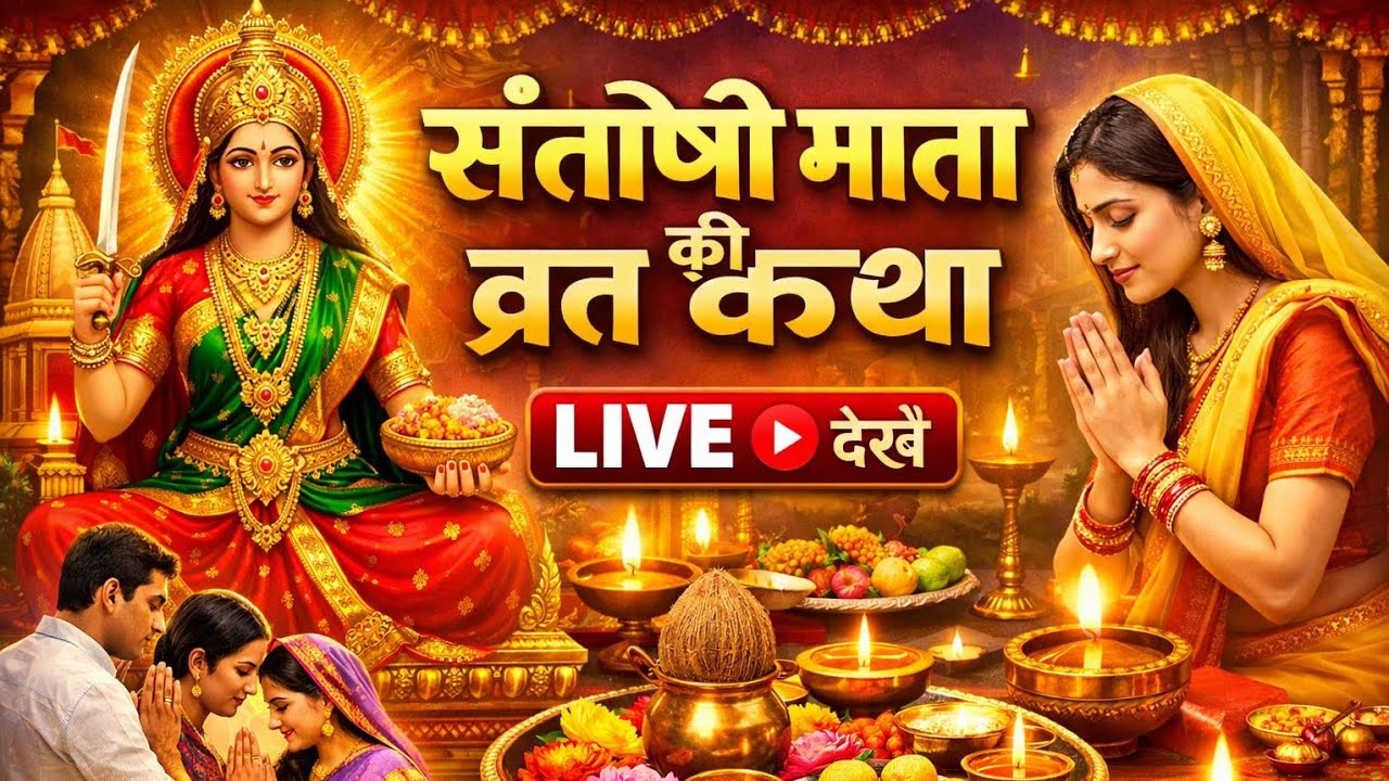 संतोषी माता की व्रत कथा लाइव