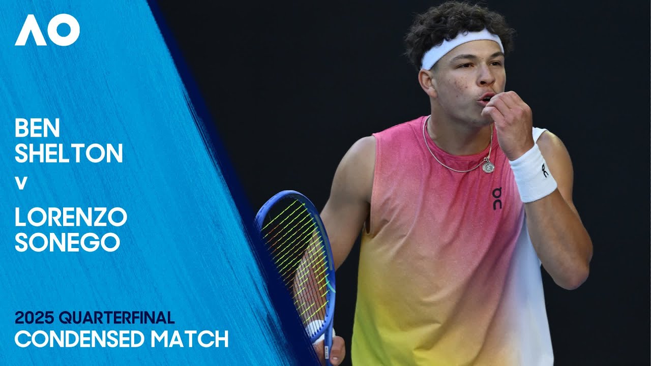 Ben Shelton v Lorenzo Sonego Condensed Match | Australian Open 2025 Quarterfinal