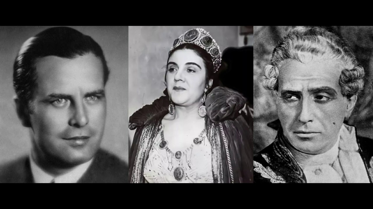 Puccini: Tosca, Act II- Caniglia, Filippeschi, Stabile, cond. Franco Ghione (Live,1950)(End Missing)