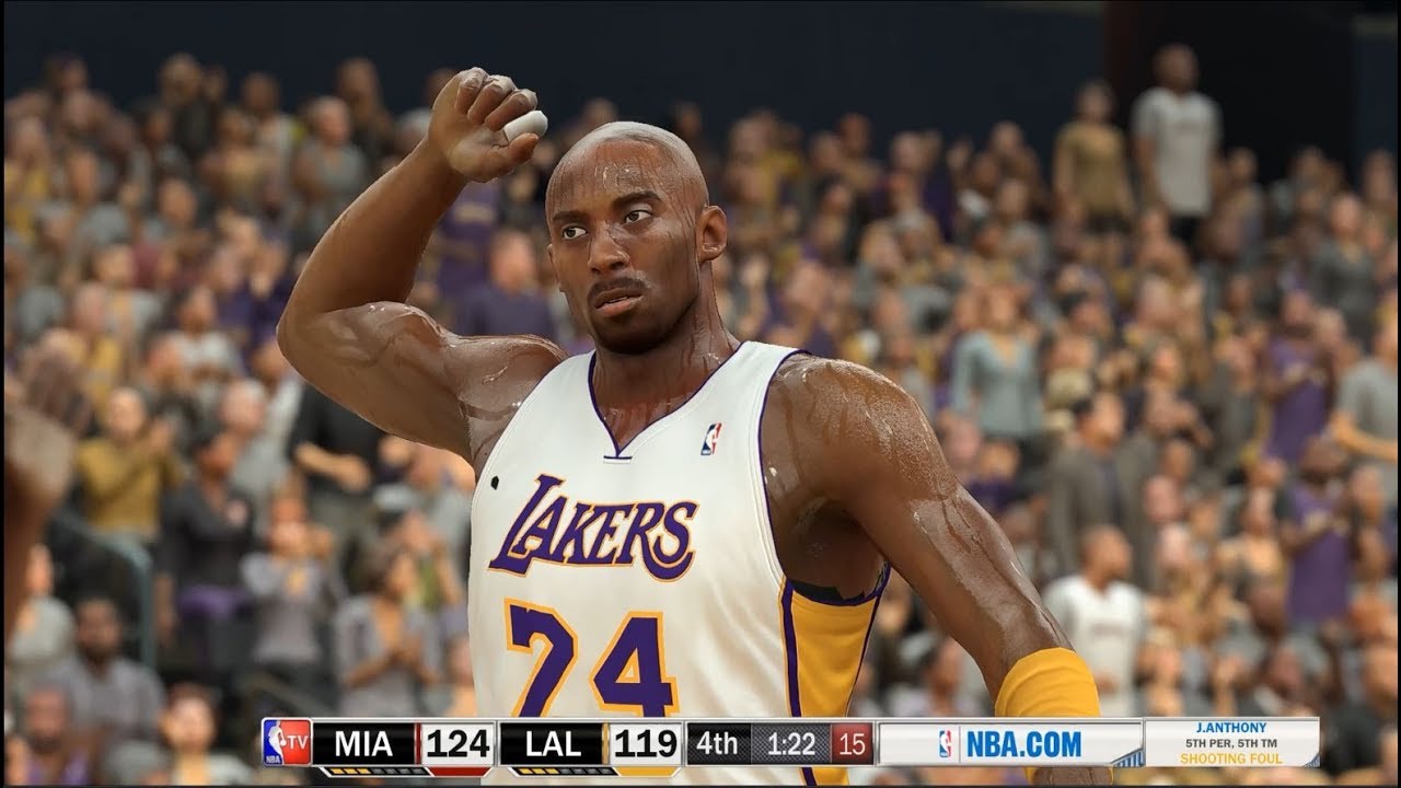 NBA 2K17 - 09-10 Lakers vs 11-12 Heat - Kobe Bryant/LeBron James - Community Request - PC MOD - HD