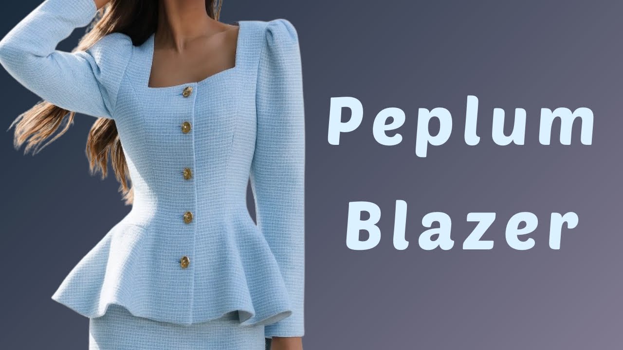 Peplum Blazer Pattern Making | step by step 