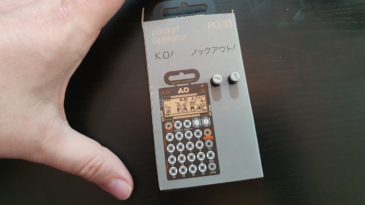 Teenage Engineering Pocket Operator PO-33. Распаковка и первые впечатления