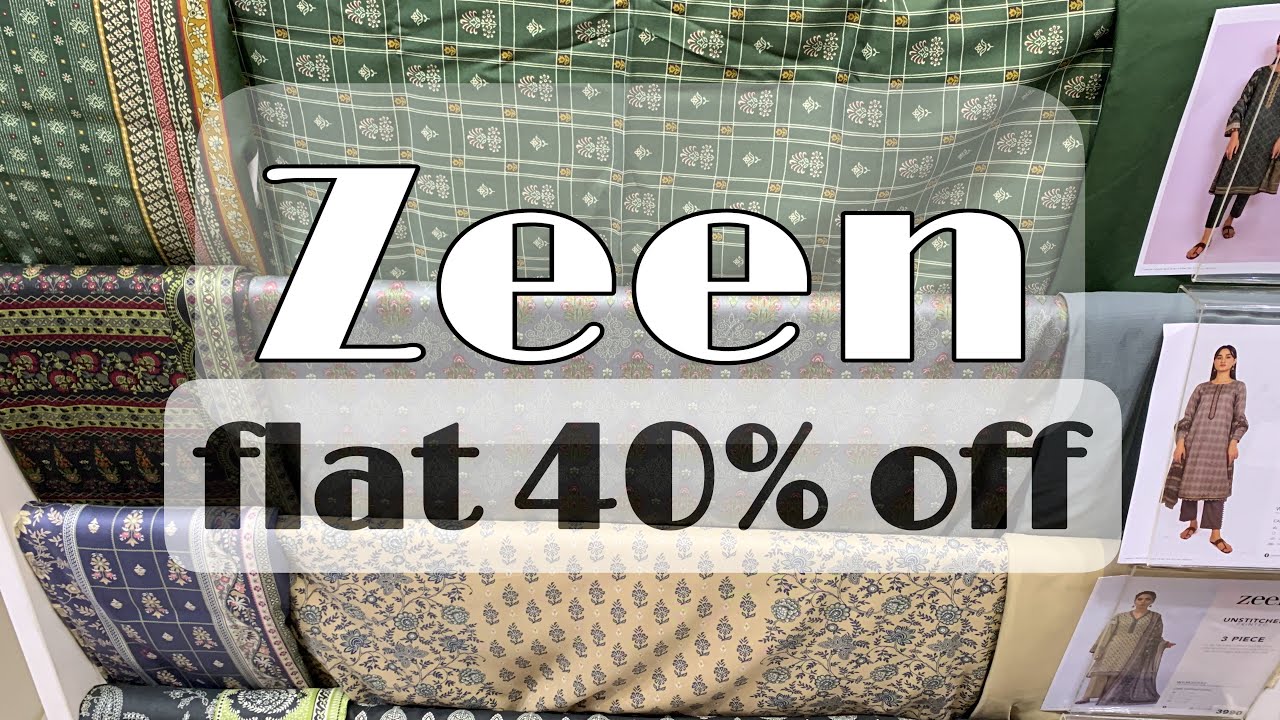 Zeen | flat 40% off | unstitched | winter collection | part 2| #sale  #winter #trending once stop by