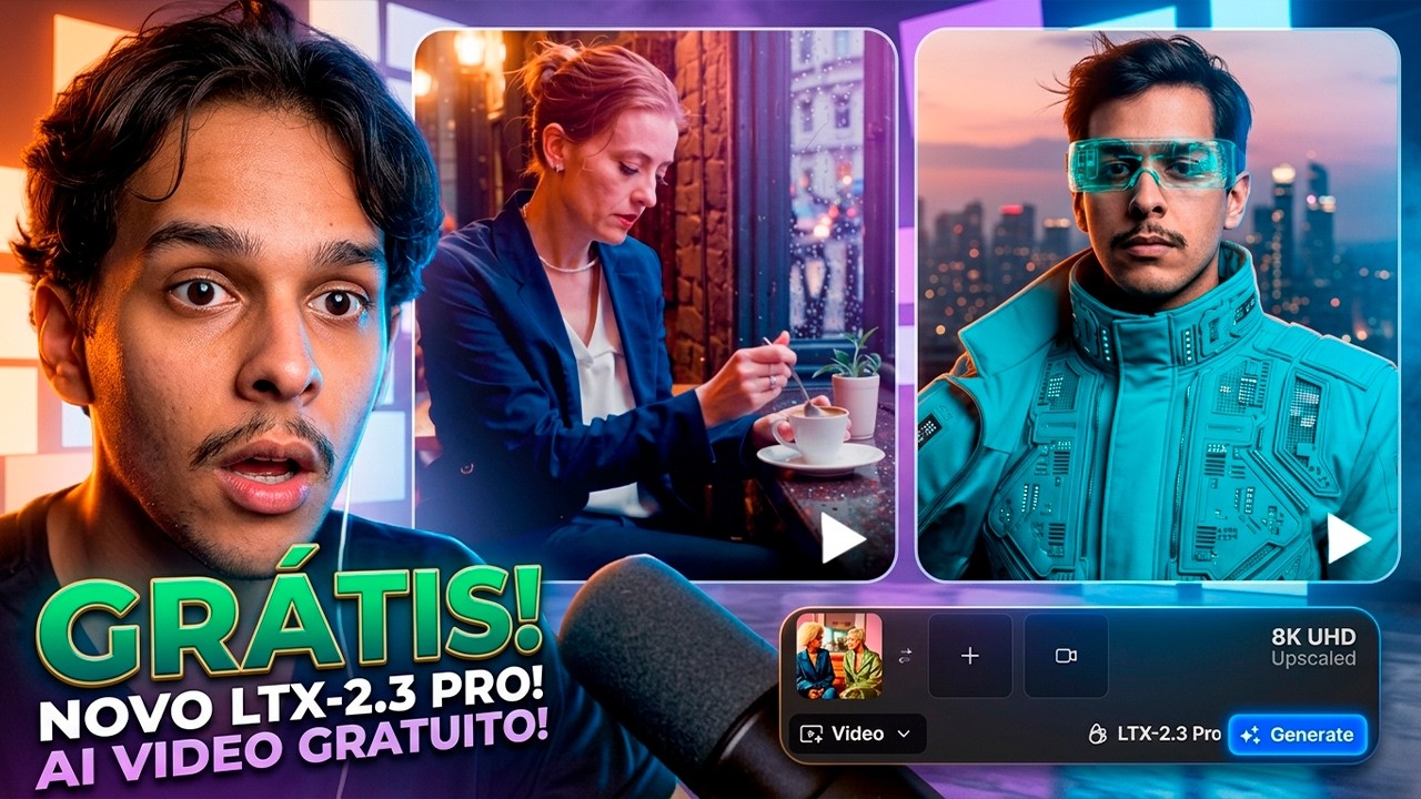 A NOVA MELHOR IA de Vídeo GRÁTIS! e OFFLINE!