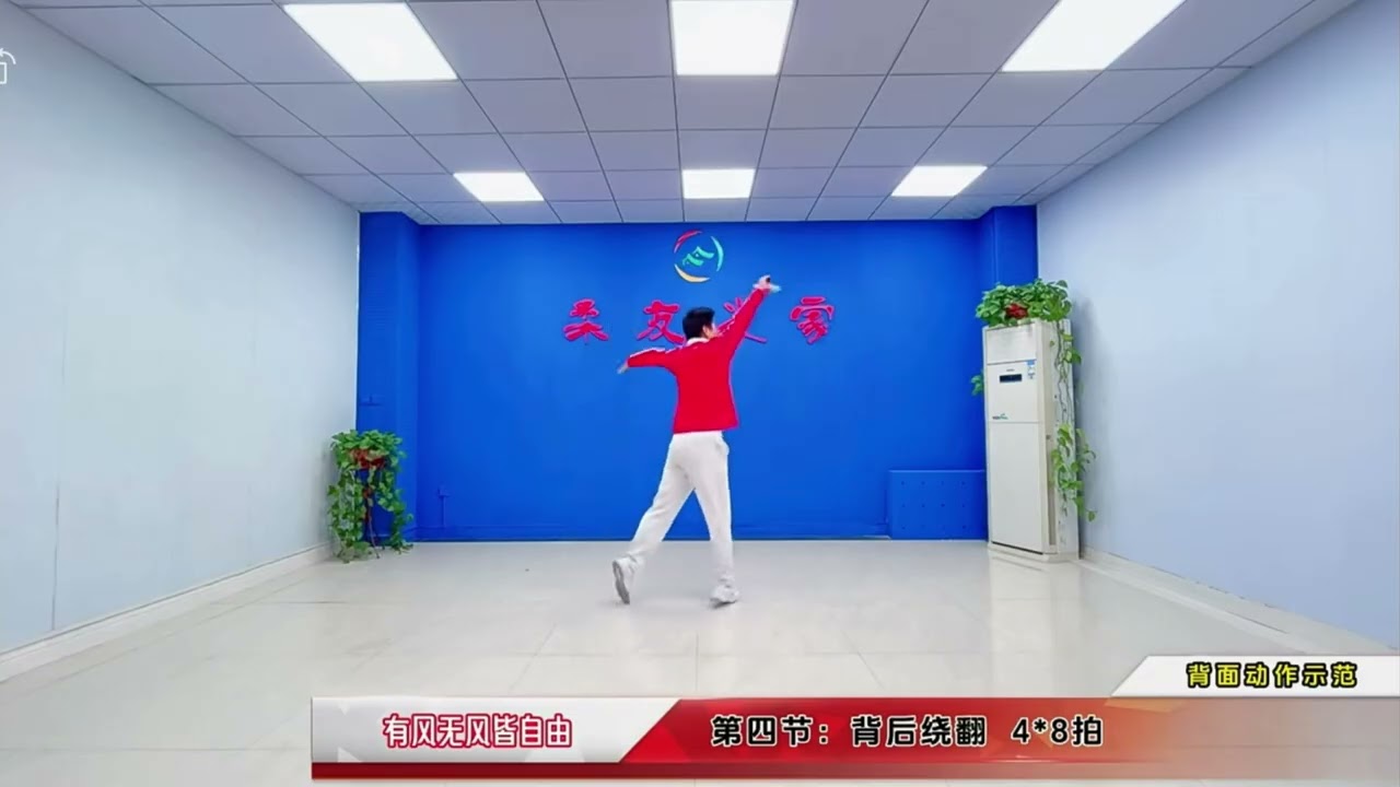 柔力球。《有風无風皆自由》正，背面