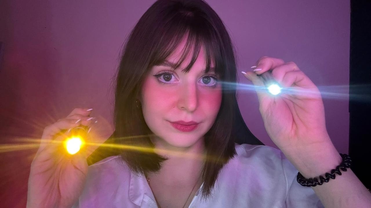 ASMR | Exame de vista rápido e levemente agressivo (somente sussurros)