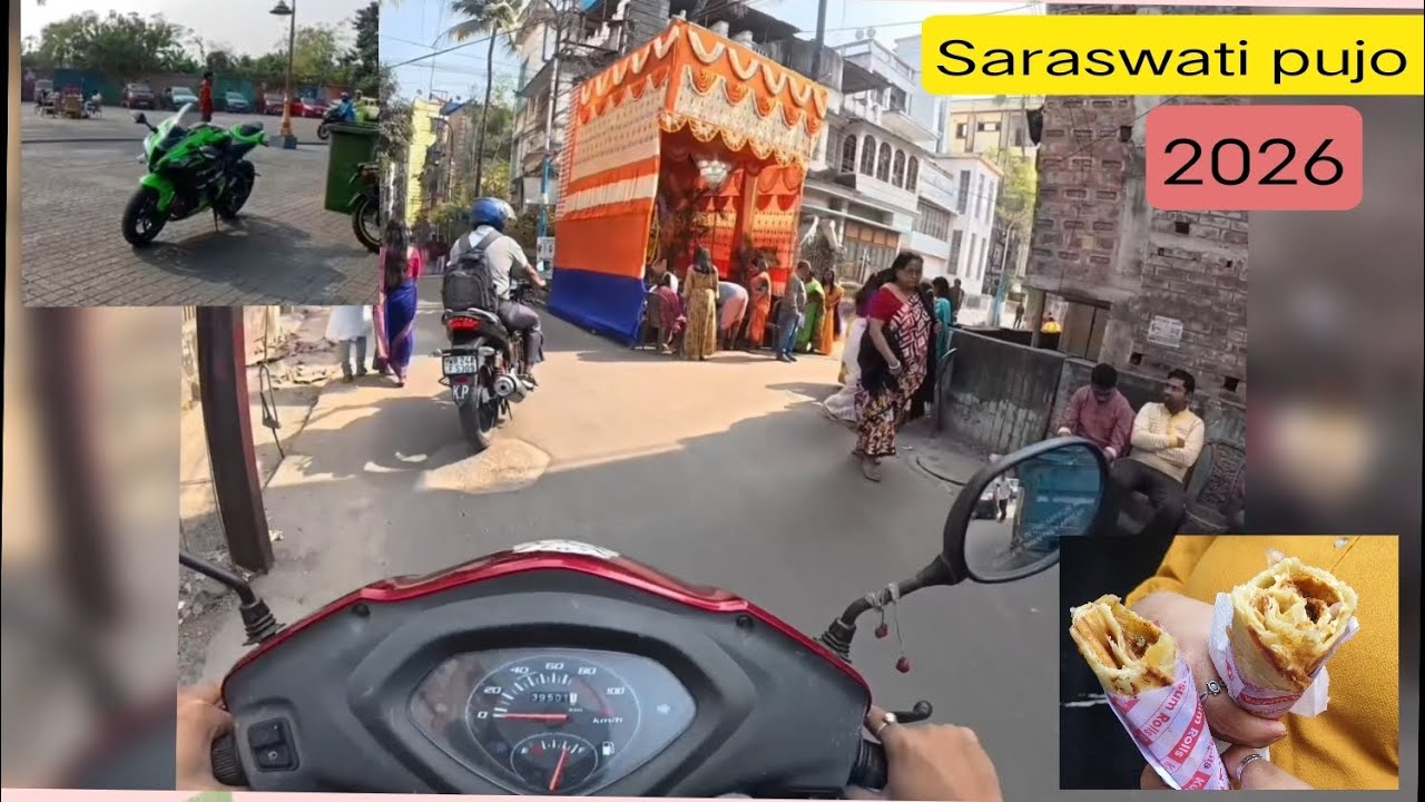 Saraswati pujo 2026 | moto vlog | bangali'r kritton |#motovlog #subscribe #video #youtube #viral
