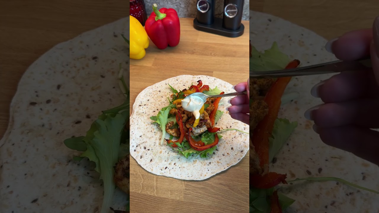 Ідеальний корисний лаваш на вечерю 🌯💛 #foodtiktok #easyrecipe #foodie #food #airfryerrecipes