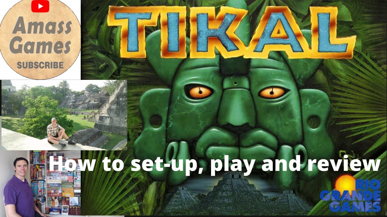 Tikal - How to setup, play and review & variant - Spiel des Jahres winning board game * Amass Games