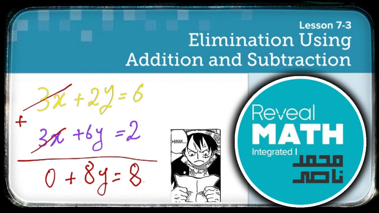 Reveal math integrated 1 - L 7-3 Elimination Using Addition and Subtraction Solve Systems Equations
