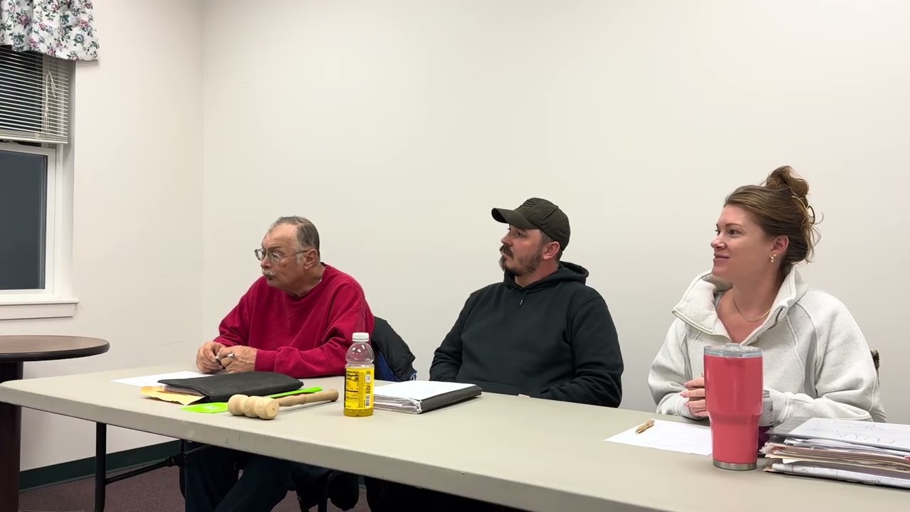 November 24th Waldo select board meeting