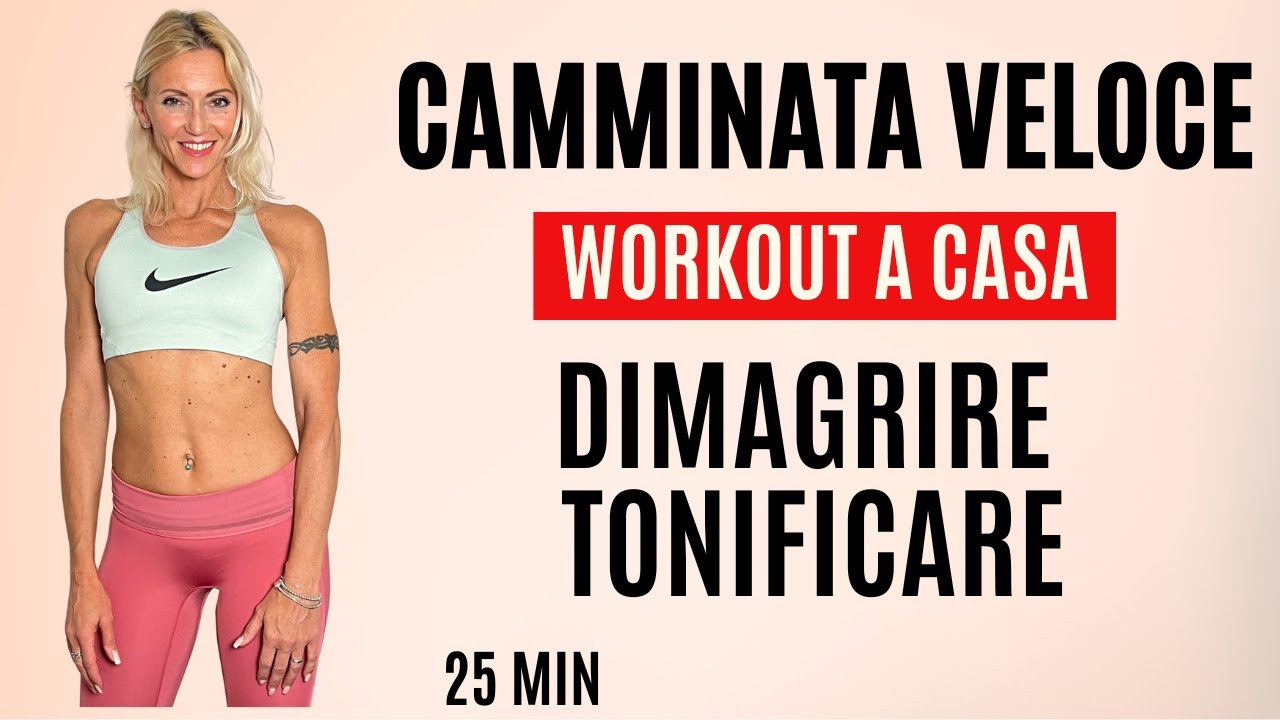 Camminata Veloce per Dimagrire e Tonificare | Workout a Casa - 24 Minuti