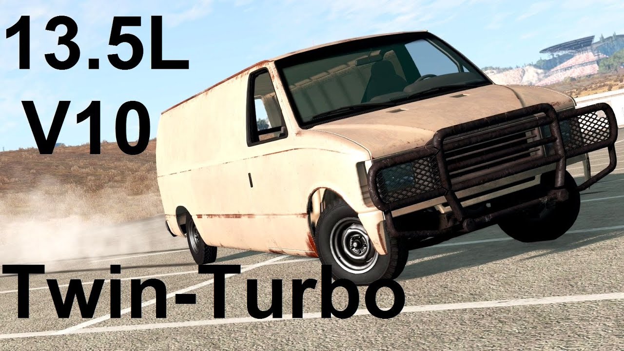2000HP Junkyard Van! BeamNG. Drive