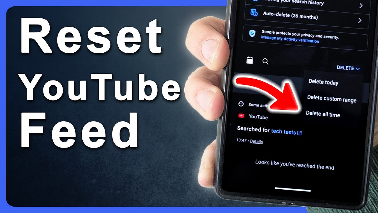 Как сбросить ленту рекомендаций в YouTube