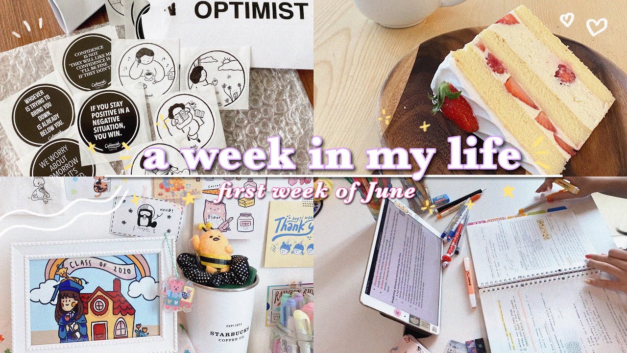 a week in my life 🌷 // study, DIY scrunchies, cafe 🍰