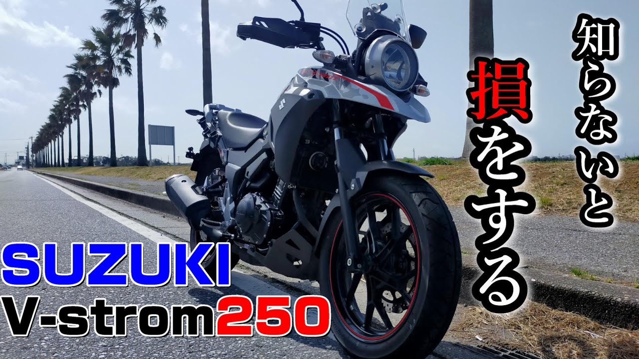 【スズキのバイクは特徴アリ】購入する前に知っておきたいVストローム250の特徴【SUZUKI Ｖ-strom250】