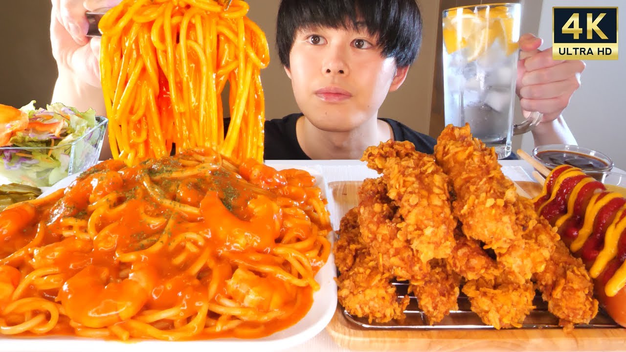 ASMR 海老ロゼクリームパスタ Creamy Rose Pasta EATING SOUNDS | 咀嚼音 | MUKBANG | 먹방