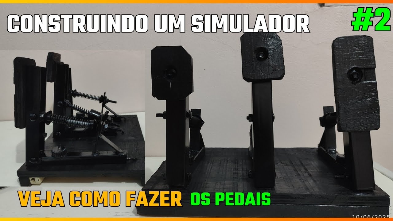 CONSTRUINDO UM SIMULADOR COMPLETO DO ZERO. #2 CONSTRUINDO OS PEDAIS  Ep.2