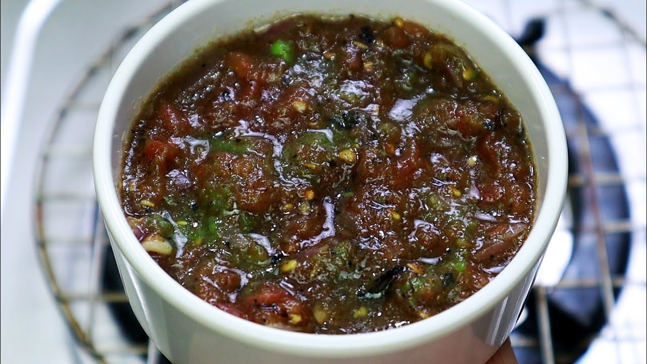 നാവിൽ കപ്പലോടും രുചിയിൽ തൊട്ടുകറി തെച്ച || Side dish for Chappathi,Rice,Dosa || Tomato side dish