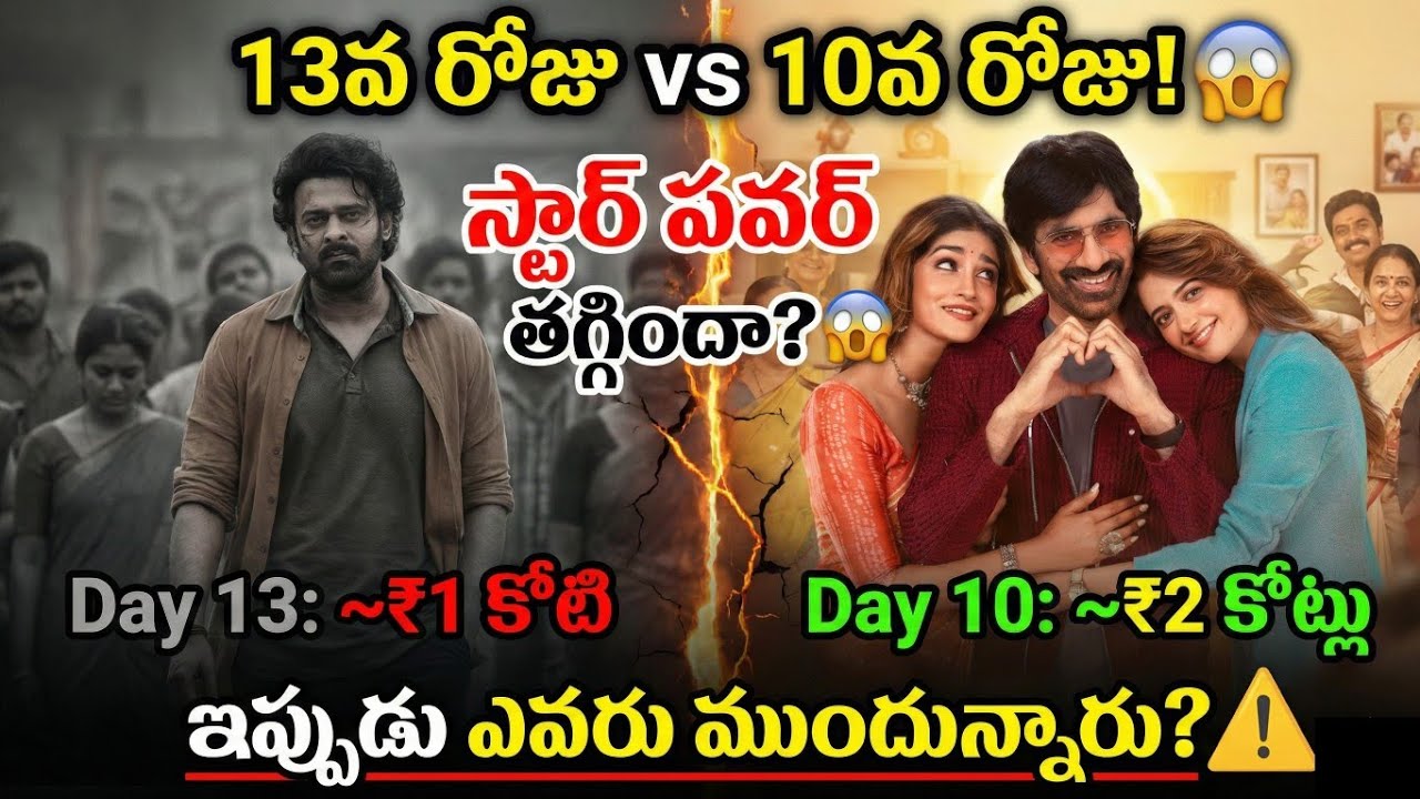 RajaSaab 13th Day Collections vs Bharatha Mahasayulaku Vignapthi 10th Day collection | Prabhas