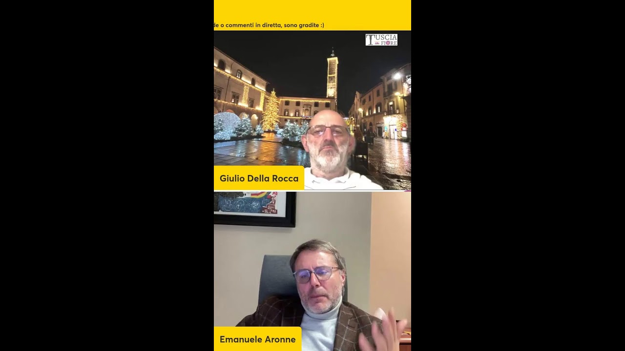 Che succede in Città? chiediamolo all'assessore Emanuele Aronne 📱