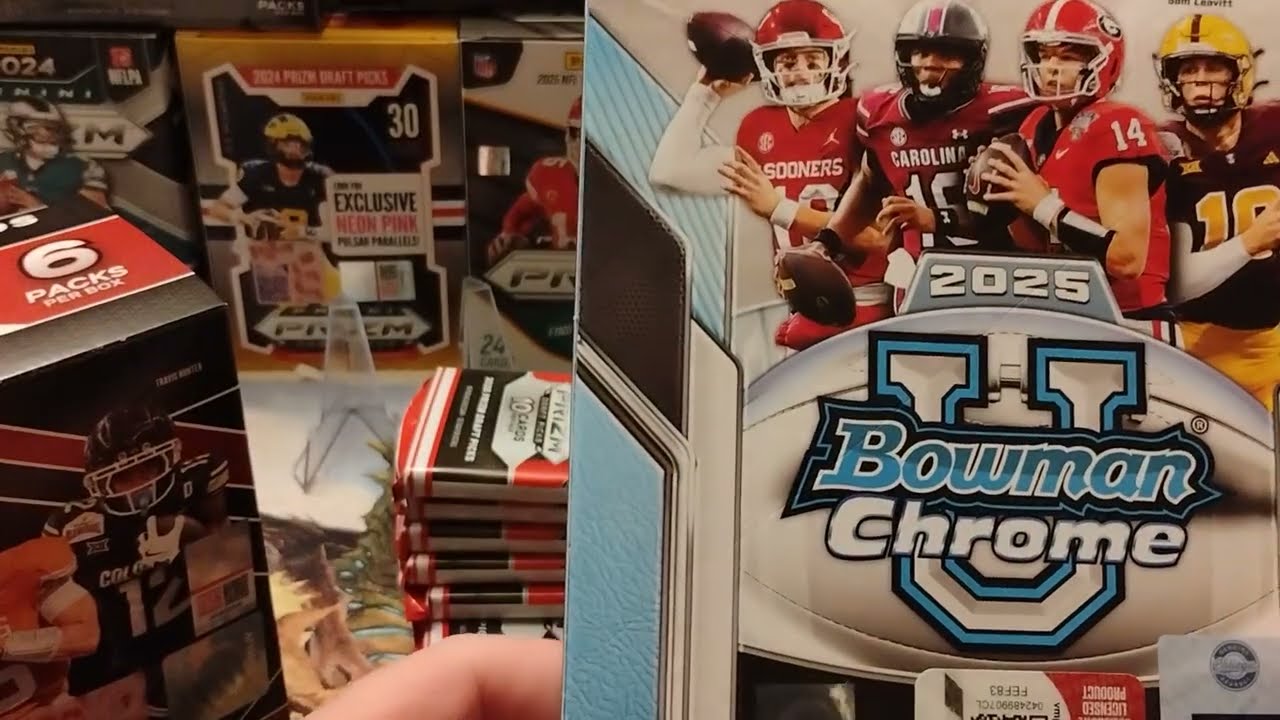 Битва мегабоксов 2025 года! Выбор карточек Prizm на драфте или Bowman Chrome U #футбол #prizm #bo...