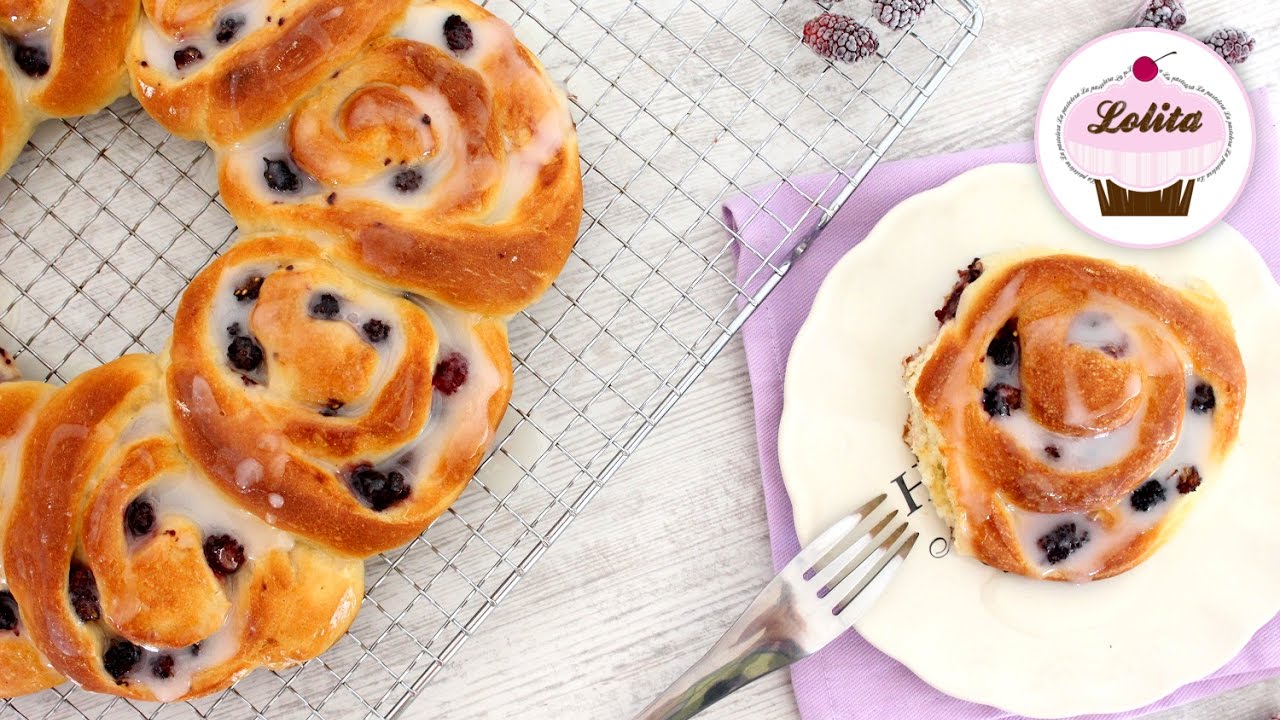 ROSCA de CARACOLAS con GLASEADO ❤️ RECETA FÁCIL y RÁPIDA 👩‍🍳 Lolita la pastelera