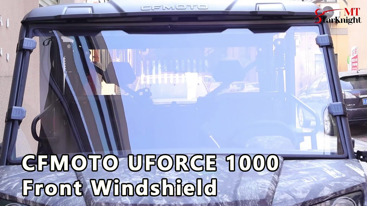 How to install the CFMOTO UFORCE 1000/1000 XL Front Windshield | StarknightMT