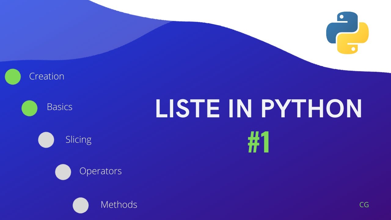 Python Tutorial #1: liste.