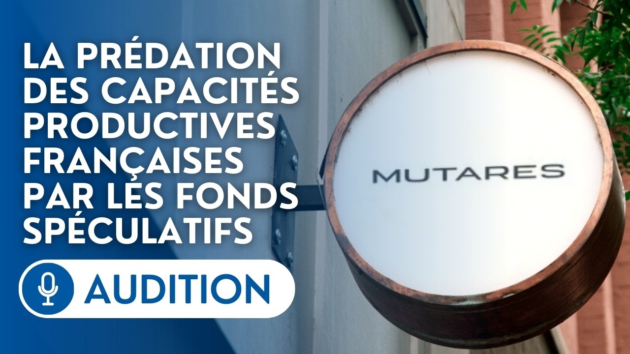 🔴 Audition du fonds Mutares sur la prédation des capacités productives par les fonds spéculatifs