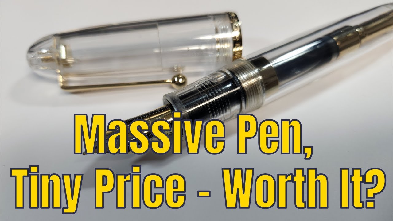 Эта гигантская перьевая ручка пишет лучше, чем ожидалось.
