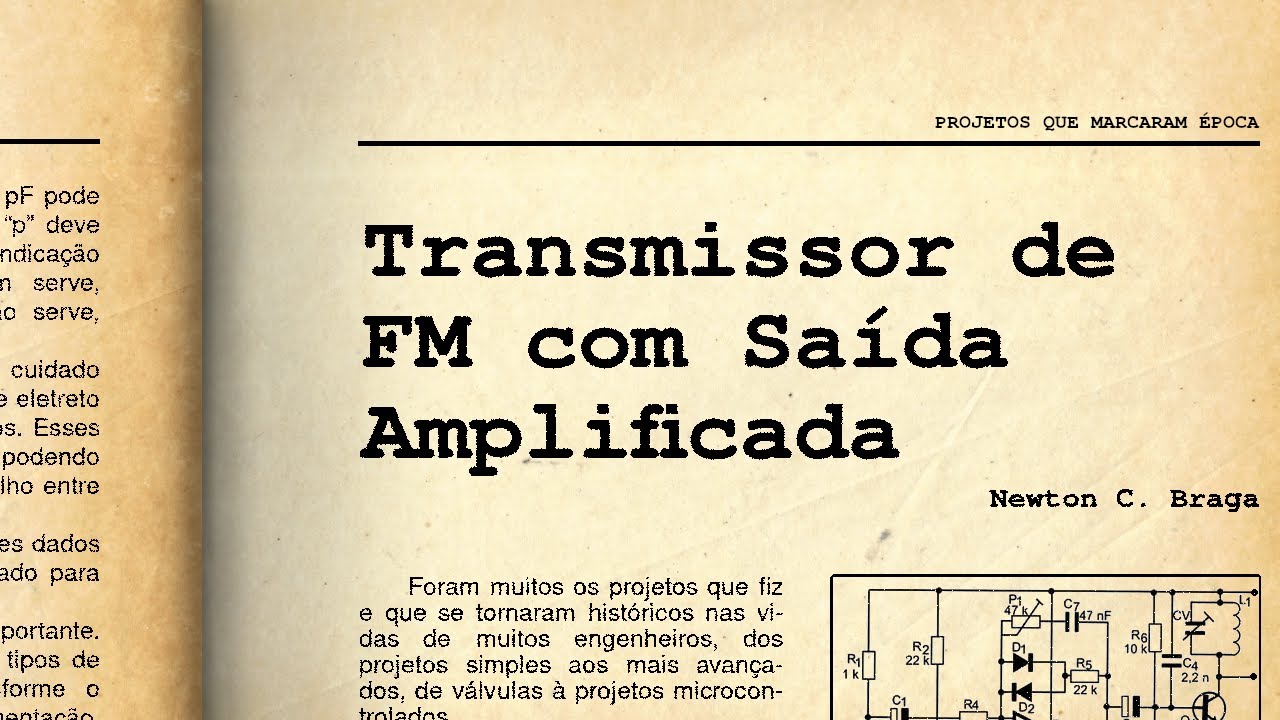 Transmissor de FM com saída amplificada (VAM111)