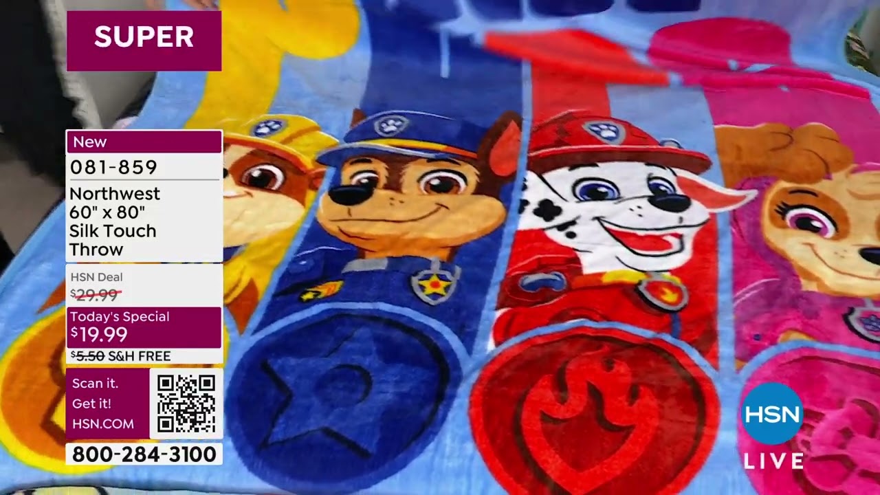 Northwest 60" x 80" Silk Touch Bandit Time Throw