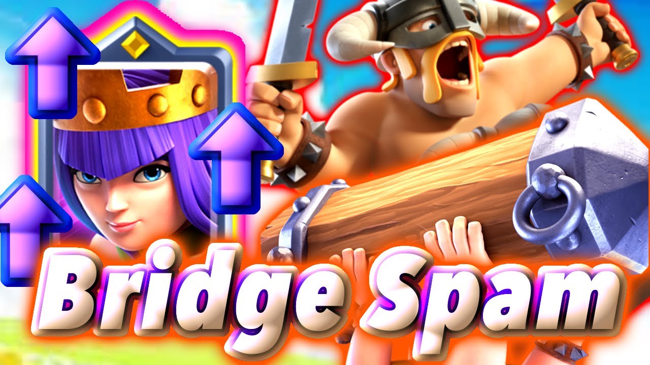 Come back Aq E-Barb Bridge Spam deck😍-Clash Royale