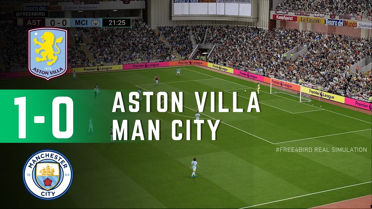 Aston Villa 1 vs 0 Manchester City  | 🇬🇧 Premier League 2025 | Simulation