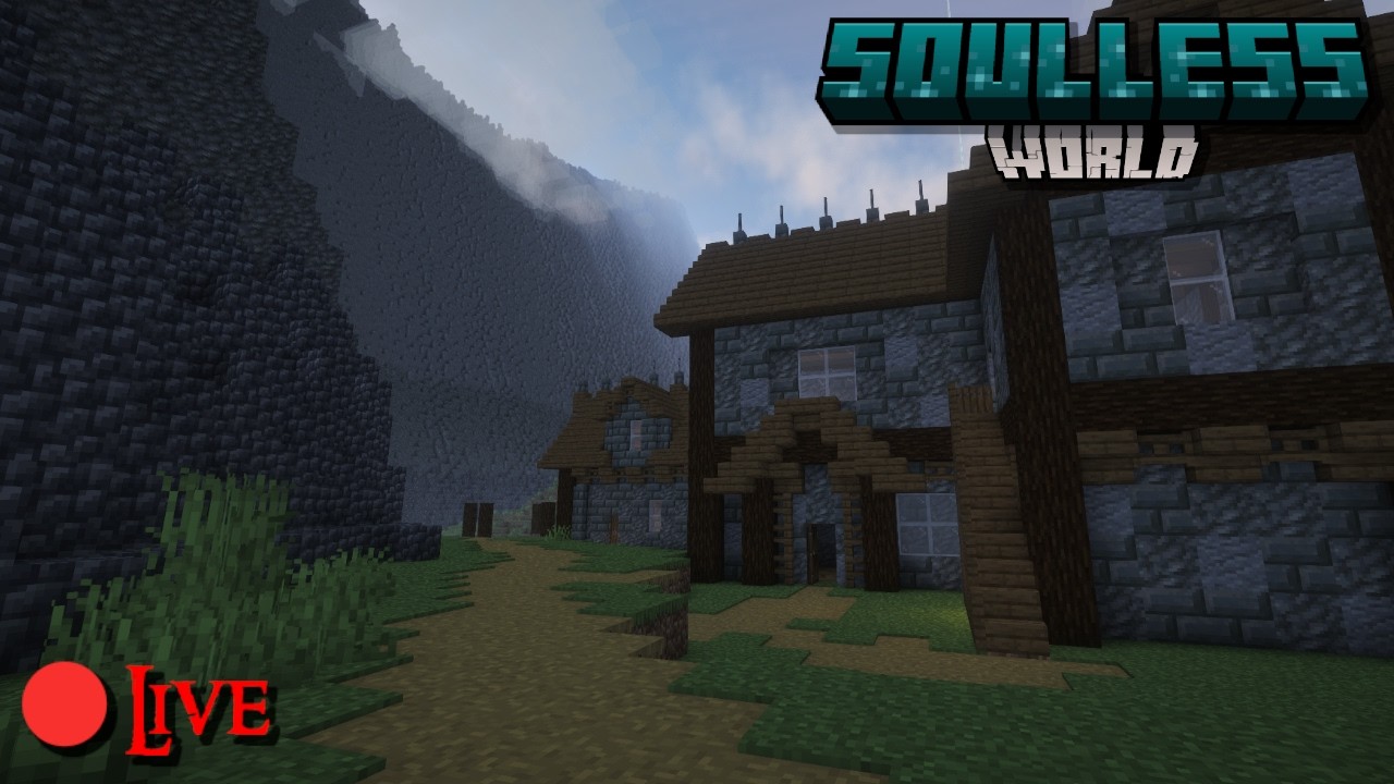 Expanding my Medieval Village! :: Soulless World Livestream #minecraft