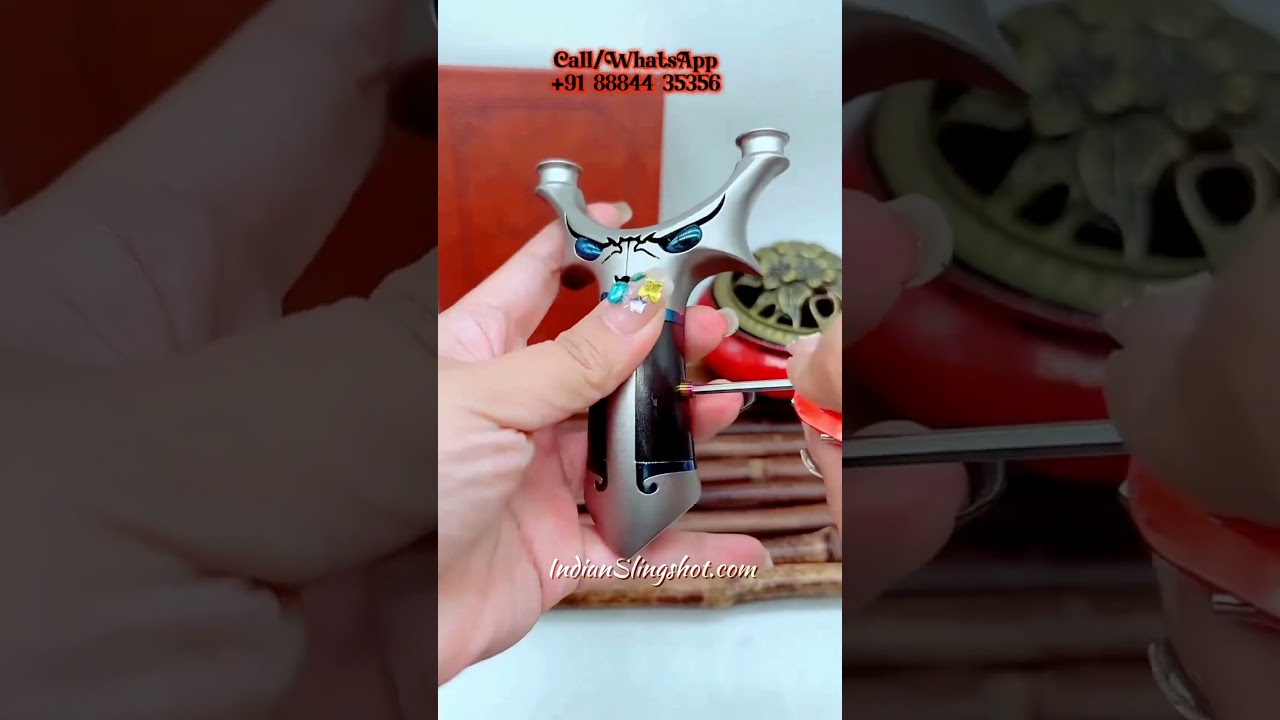 Premium Metal Slingshot 🔥 Close Look | Band Setup | New Arrival India 